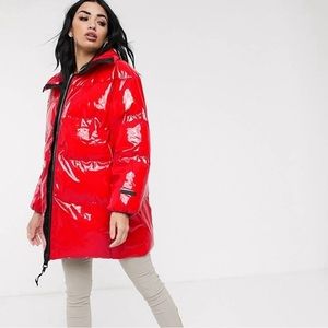 Juicy Couture Black Label Patent Puffer
Coat Jacket Shiny Oversized Street